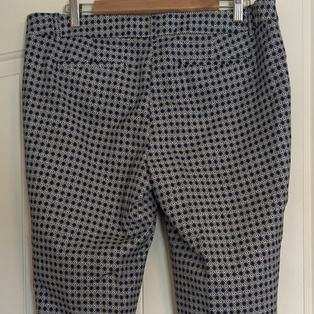 HILARY RADLEY Women's Capri Pant Size 12 Stretch Geometric Straight Mid Rise - Picture 9 of 15